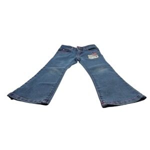 Princess by Hello Kitty Jeans Girls Rhinestone Pocket Flared Denim Pants Size 15